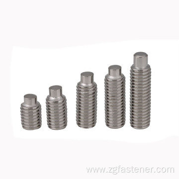 Stainless steel Hexagon socket set screws with dog point